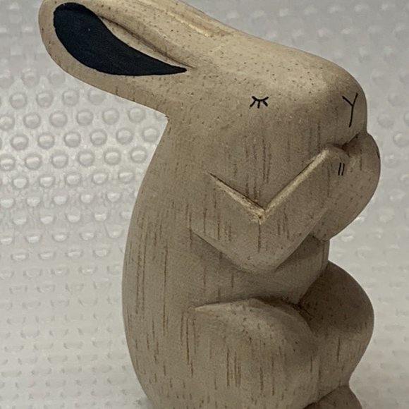 T-Lab Wooden Animal - Rabbit- Polepole - Picture 3 of 5